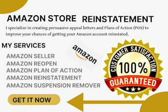 do amazon reinstatement, amazon suspension, amazon appeal letter, plan of action