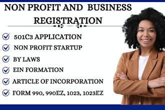 register nonprofit 501c3 reinstate tax exempt and setup llc USA