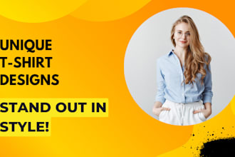 design trendy and custom t shirt graphics