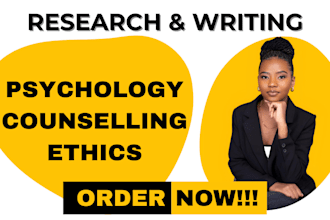 write and research on counseling theories, psychotherapy, psychology, and ethics