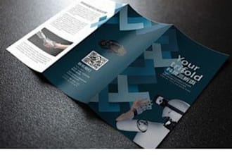 do leaflet flyer car wash menu, price list, trifold brochure or product catalog
