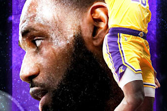 create high impact sports designs for social media and print