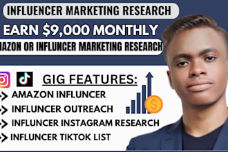 find best influencer list amazon tiktok for influencer marketing research