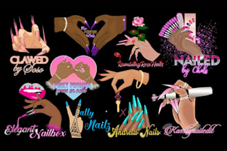 do feminine beauty salon, eyelashes, hair and boutique logo