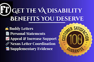 craft VA disability letter for benefit, appeal, va increase VA disability claim
