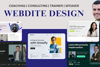 design high end websites for life coaches IT consultants luxury brands speakers