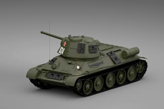craft 3d exterior armor tank render, military car, combact vehicle, trailer wrap