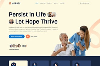 design responsive home care website health care website elderly care website