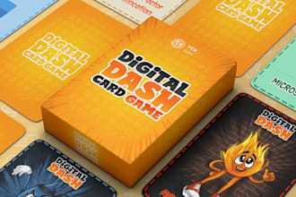 design adult playing card drinking card game deck party card box mockup rulebook
