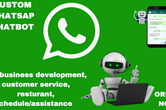 create custom whatsapp bot, ai chatbot, ai agent automation for your any purpose