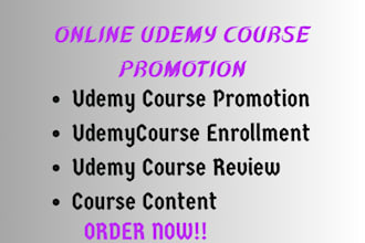 udemy course promotion udemy course creation udemy course mrketing