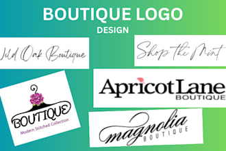 design elegant luxury fashion, clothing brand, apparel boutique logo