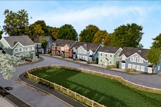 build 3d custom real estate,unit apartment, cgi landscape, city map,3d animation