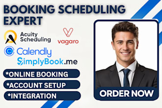 setup simplybook me acuity scheduling, calendly, vagaro booking appointment
