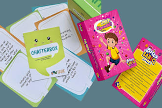 do digital illustration kids playing card game educational flashcard memory card