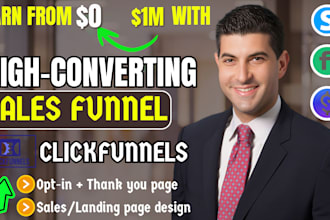 design sales funnel in clickfunnels landing pages in clickfunnels and funnels
