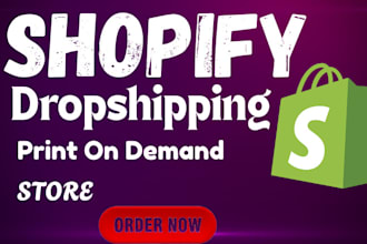 build shopify dropshipping print on demand store