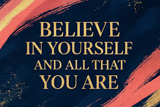 design beautiful inspirational quotes for your social media