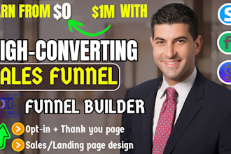 be your expert sales funnel copywriter and funnel builder
