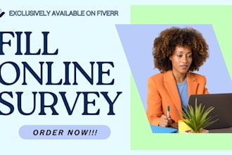 fill online survey, market research surveys, polls, quiz, questionnaire