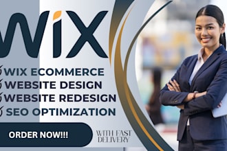 design redesign wix landing page store forms custom responsive SEO website