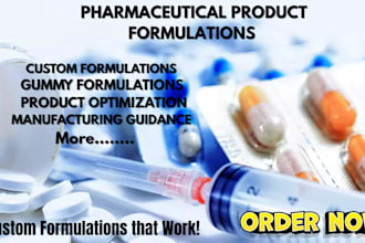develop pharmaceutical product formulations