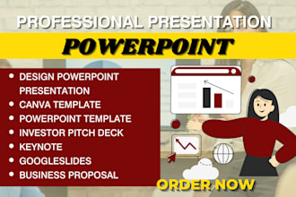 redesign or design premium powerpoint presentation pitchdeck google slides canva