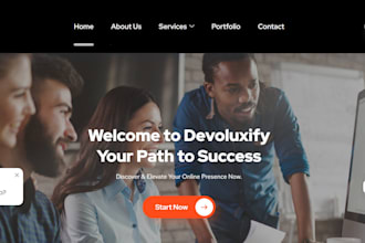 design and develop a responsive business website in webflow