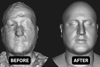 professional cleanup and optimize your 3d scan or model
