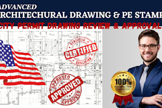 draw architectural engineering fire sprinkler mep adu deck garage  city permit