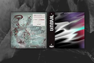 create an abstract album cover
