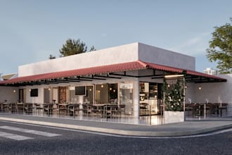formulate amazing architecture restaurant,bar,spa render commercial space design