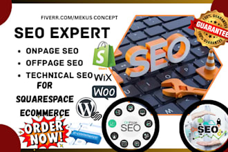 boost your onpage offpage technical seo using squarespace website ecommerce wix