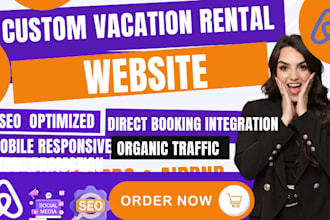 design a vacation rental website for airbnb, vrbo, lodgify, hostaway, hospitable