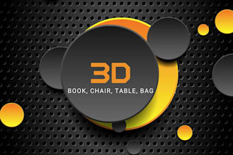 do 3d bag 3d book 3d chair and 3d package
