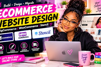 design bigcommerce online store woocommerce ecommerce website stencil migration