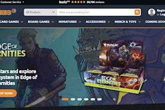 build trading card store pokemon website gaming card shopify website tcg store