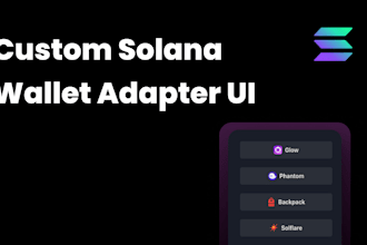 develop custom web3 dapp gmx rust solana phantom wallet adapter on web and app