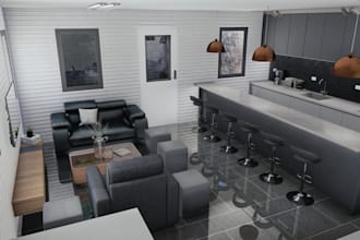 design 3d interior office,co working space,zoom virtual background,office layout