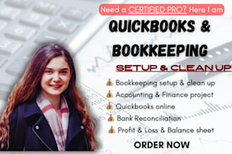 professionally setup and cleanup quickbooks, bookkeeping account, xero, excel