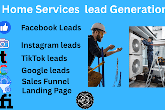 generate low cost home services leads hvac leads plumbing ads landscaping ads