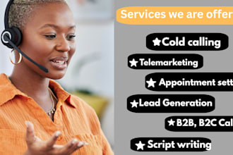 make cold calling and book appointments to help grow your business