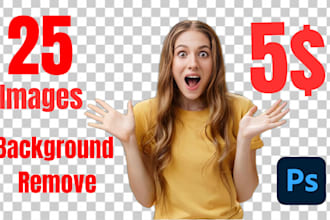 remove background, create transparent, white or png image cutout fast delivery