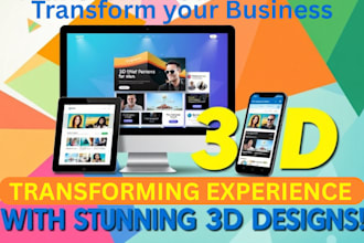 do 3d animated webflow website interactive threejs experience gsap, react develo