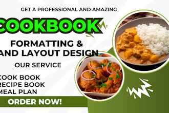 design format recipe ebook cookbook pdf editable for meal plan and ebook cover