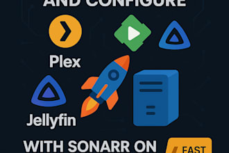 fast setup and configure plex, emby, jellyfin with sonarr on linux and VPN