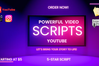 write engaging youtube video scripts that retain viewers