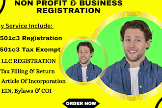 do non profit registration llc registration ein 501c3 tax exempt form 990 1023