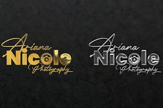 3d metallic, gold and chrome effect on logo or text quickly