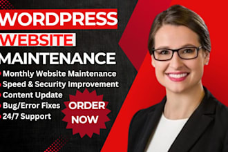 do wordpress website maintenance monthly and wordpress website support or help